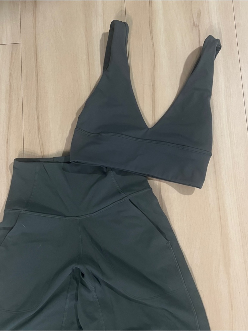 Lululemon Align Flare Pants & Top Bundle - Dark Forrest